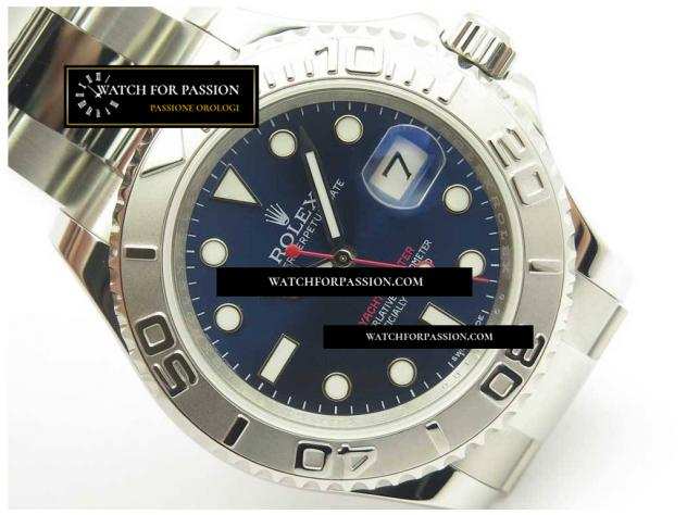 REPLICA ROLEX YACHT-MASTER 116622 CON QUADRANTE BLU BEST EDITION SU BRACCIALE IN ACCIAIO INOX SS