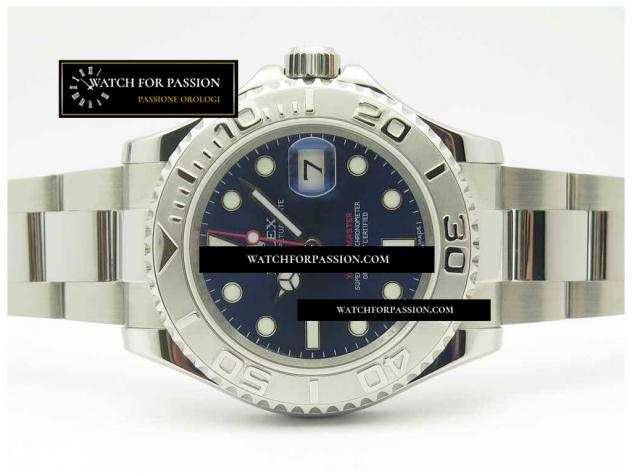 REPLICA ROLEX YACHT-MASTER 116622 CON QUADRANTE BLU BEST EDITION SU BRACCIALE IN ACCIAIO INOX SS