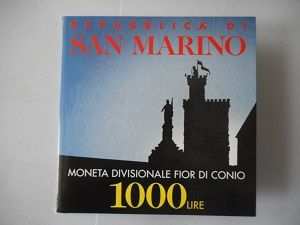 REPUBBLICA DI SAN MARINO MONETA pound 1000 DEL 1997