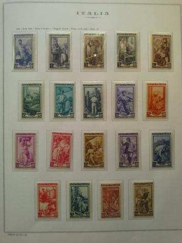 Repubblica Italiana 19501955 - 2 serie Italia al lavoro MNH  25 francobolli
