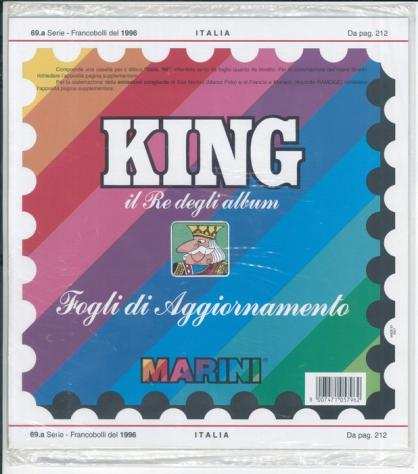 Repubblica Italiana 19732006 - Selezione di fogli dAggiornamento Marini King  Europa compresi nel periodo.
