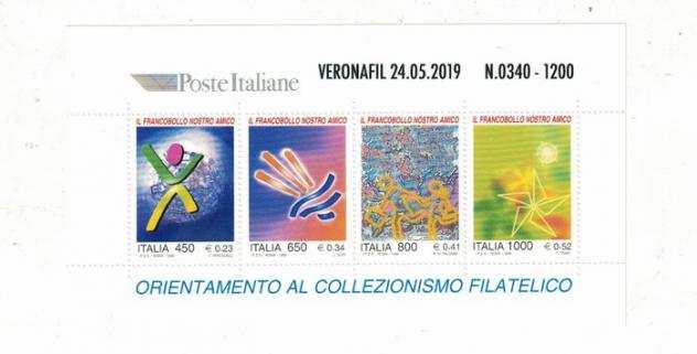 Repubblica Italiana - 2019 foglietto veronafil - sassone 23A