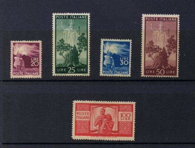 Repubblica Italiana - Italia Repubblica 1945.Serie Democratica MNH