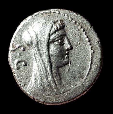 Repubblica romana. P. Sulpicius Galba, 69 BC. Argento Denarius