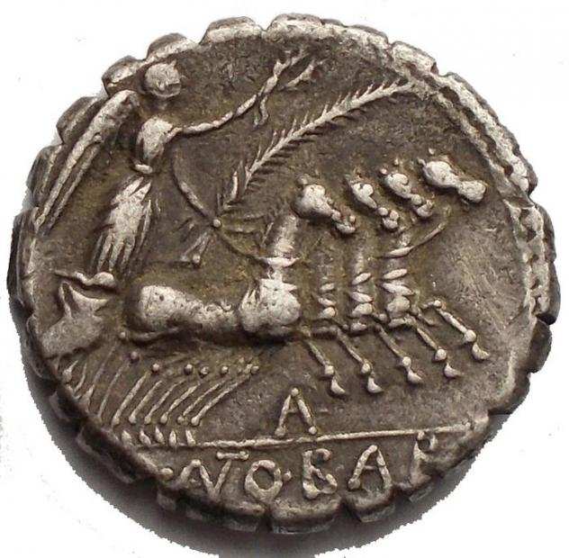 Repubblica romana. Q. Antonius Balbus, 83-82 a.C.. Argento Denarius, aEF. Good patina.