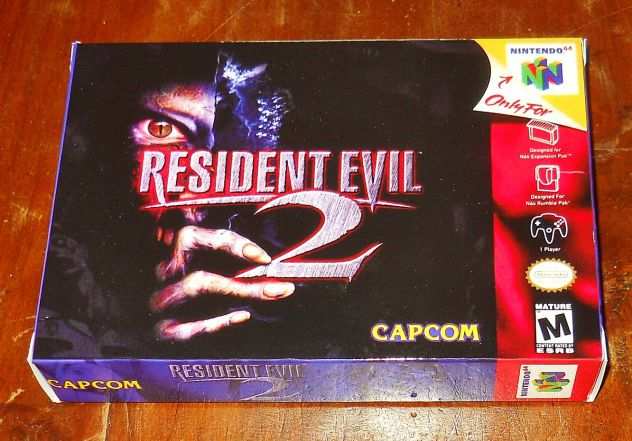 resident evil 2 NUOVO versione NTSC USA cartuccia gioco nintendo 64 N64 horror