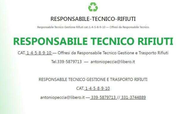RESPONSABILE TECNICO RIFIUTI CAT.1-4-5-8-9-10