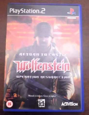 Return to castle Wolfenstein Playstation 2 Pal Ita