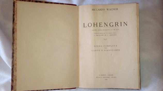 Riccardo Wagner Lohengrin spartito musicale 1927