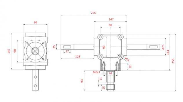 RIDUTTORE DANGOLO DOPPIO ASSE 1 1,14 (27HP-20kW)