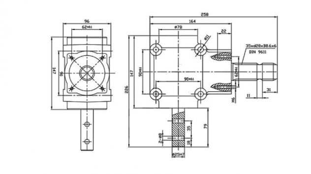 RIDUTTORE DANGOLO L-155J 1 1,14 (16HP-12kW)