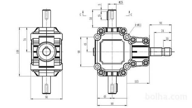 RIDUTTORE DANGOLO PTO 11,9 (14HP-10kW) ECO