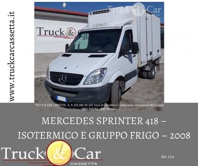 RIF.214 ndash MERCEDES SPRINTER 418 ndash ISOTERMICO E GRUPPO FRIGO ndash 2008