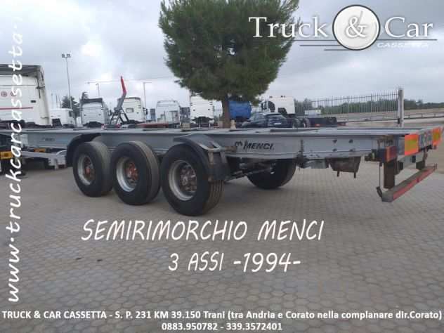 Rif.542 semirimorchio menci a telaio 3 assi -1994