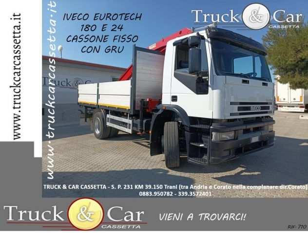 RIF.710 IVECO EUROTECH 180 E 24 ndash CASSONE FISSO CON GRU ndash 1996