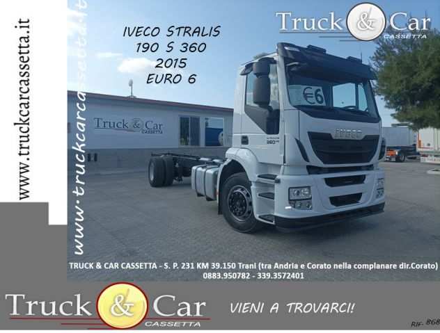 RIF.868 IVECO STRALIS 190 S 360 ndash 2015- 2 ASSI A TELAIO ndash EURO 6