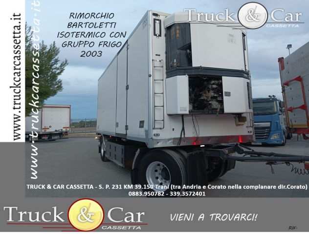 RIF.946 RIMORCHIO BARTOLETTI 22RL4 ndash 2003 ndash ISOTERMICO CON GRUPPO FRIGO