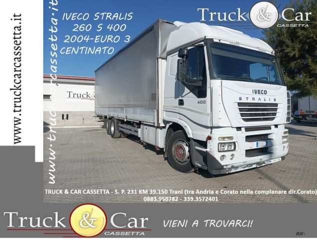 RIF.973 IVECO STRALIS 260 S 400 ndash 2004 ndash CASSONE CENTINATO COPRISCOPRI CON SPON