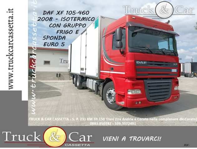 RIF.974 DAF TRUCKS XF 105.460 ndash FURGONE ISOTERMICO CON GRUPPO FRIGORIFERO E SPON