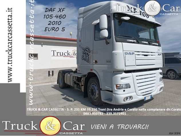 RIF.994 DAF XF 105.460 - 2010 - EURO 5 - TRATTORE STRADALE IN ADR