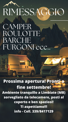 rimessaggio camper, roulotte, barche, ecc