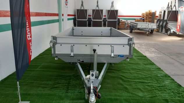 Rimorchio Stema doppio asse 2.000 kg  301 x 153 cm