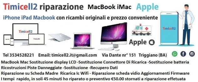 Ripara Apple Macbook iMacbook da Timicell2