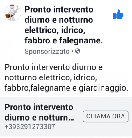 Riparazioni elettriche,idriche,fabbro e falegname.