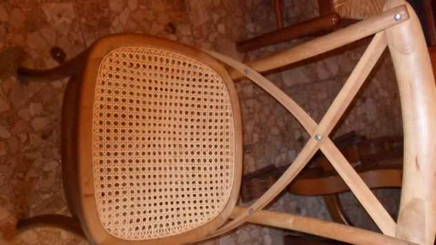 Riparo sedie impagliate con paglia di Vienna e sedie Chiavarine