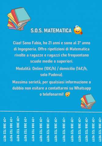 Ripetizioni di Matematica