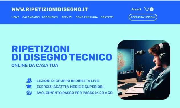 Ripetizioni disegno tecnico ONLINE-IN TUTTA ITALIA