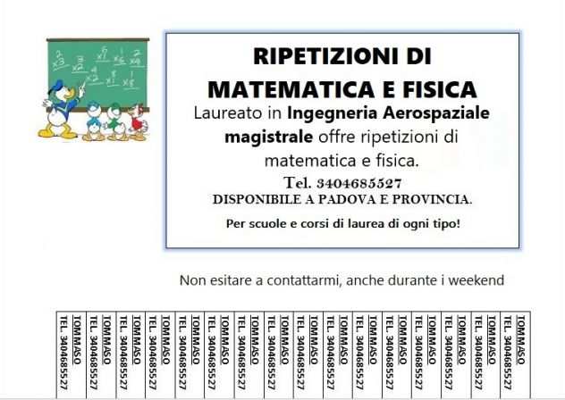 Ripetizioni matematica e fisica