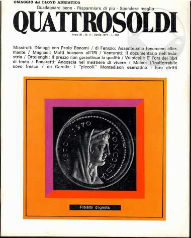 Rivista QUATTROSOLDI del 1968-69-71 N.92-128