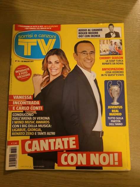 Rivista Tv Sorrisi e Canzoni N.23 - 30 MAGGIO 2017