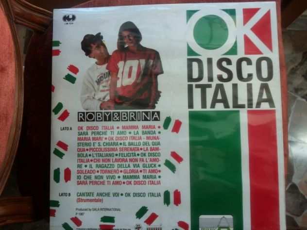 ROBYampBRINA lp Ok disco Italia 1a Stampa musicA 1989 Nuovo cellophanato