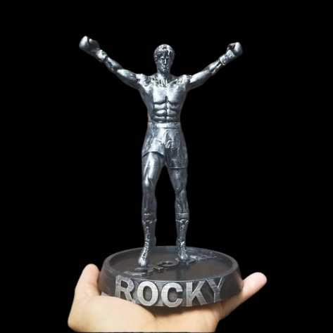 Rocky Balboa Statua - stampata in 3D - alta 30 cm - da collezione
