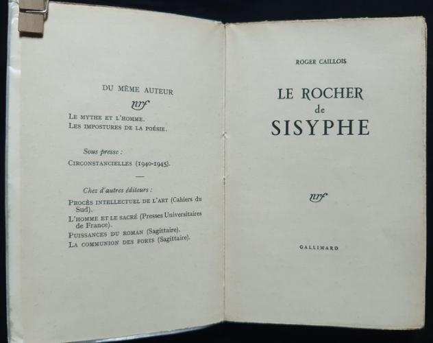 Roger Caillois  Pierre Alechinsky - Lot de cinq livres Le Rocher de Sisyphe, Trois leccedilons de teacutenegravebres, Le Mythe de la licorne... - 1946