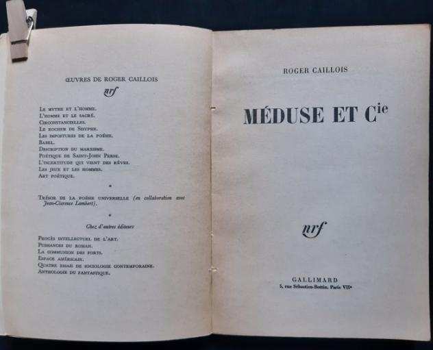 Roger Caillois  Pierre Alechinsky - Lot de cinq livres Le Rocher de Sisyphe, Trois leccedilons de teacutenegravebres, Le Mythe de la licorne... - 1946