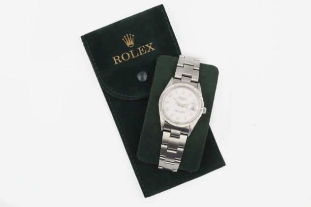 ROLEX 3 Pochette Service Porta Orologi Tessuto Floccato Promozione