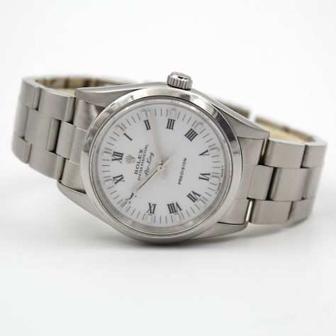 Rolex Air King 14000 34mm Anni 90 Oyster Quadrante Bianco FULL