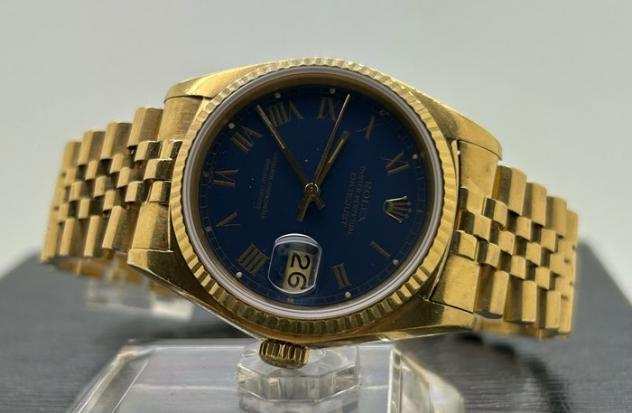 Rolex - Date Just Buckley Blue Dial - 16018 - Uomo - 1990-1999
