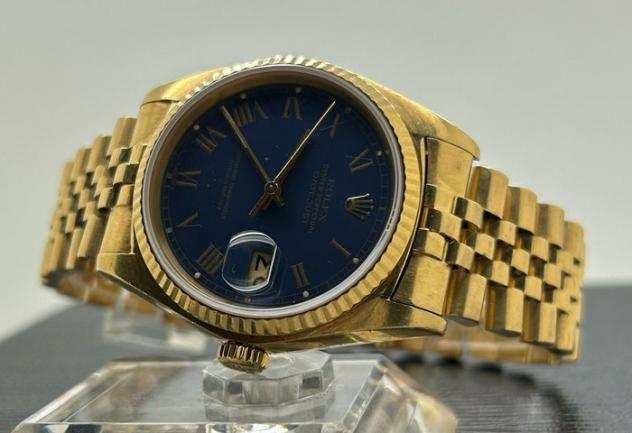 Rolex - Date Just Buckley Blue Dial - 16018 - Uomo - 1990-1999