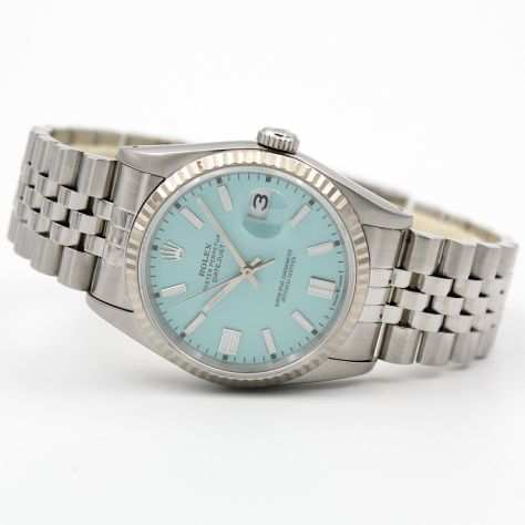 Rolex Datejust Ref 16234 Anni 90 Bracciale Jubileegrave Quadrante Tiffany Box