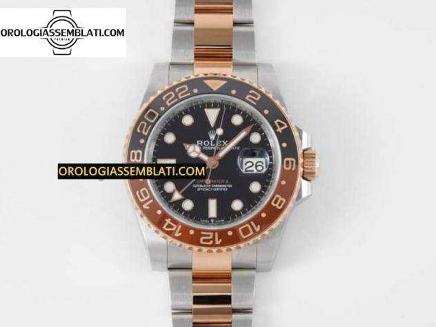 Rolex Replica GMT-MASTER II 126711 CERAMICA NERAMARRONE MIGLIOR EDIZIONE SU BRACCIALE SSRG 3285