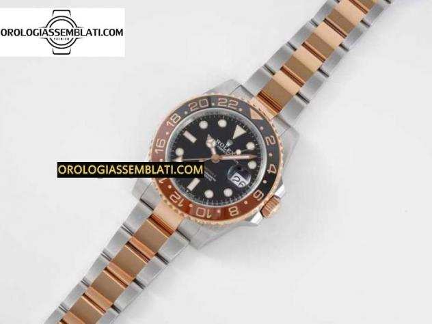 Rolex Replica GMT-MASTER II 126711 CERAMICA NERAMARRONE MIGLIOR EDIZIONE SU BRACCIALE SSRG 3285