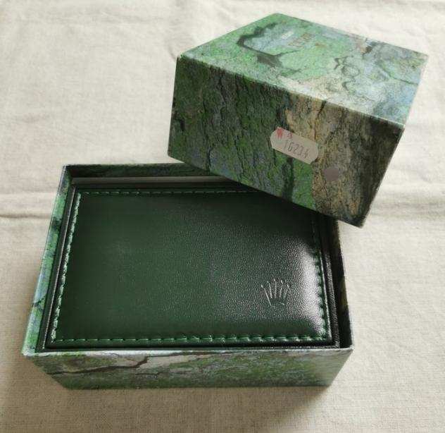 Rolex - vintage leather green box ref. 68.00.2 complete out box stickers 16234