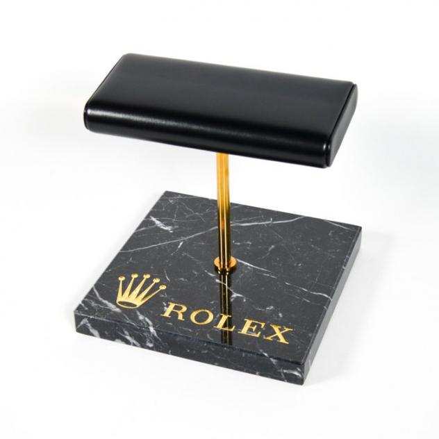 Rolex Watch stand Marble Green Guatemala - BlackampGold -