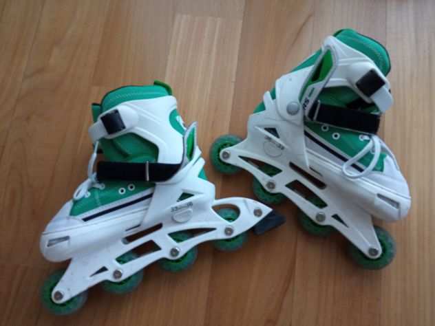 Roller allrunners abec-3 sport One 33-36 verdi e bianchi
