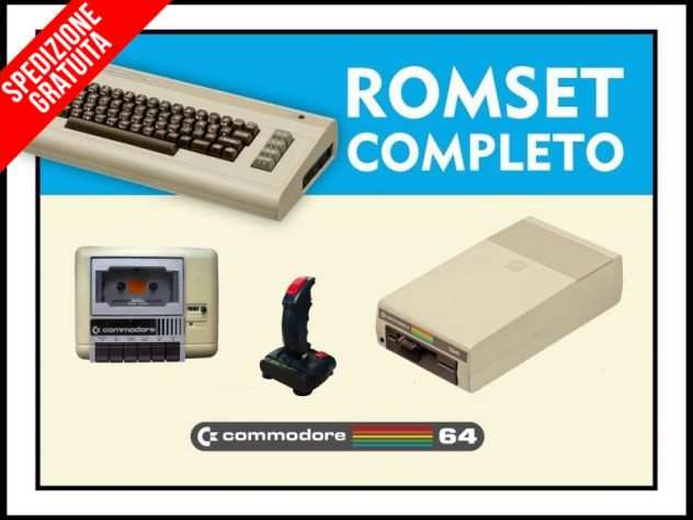 ROM SET COMPLETO GIOCHI DEMO UTILITY COMMODORE 64