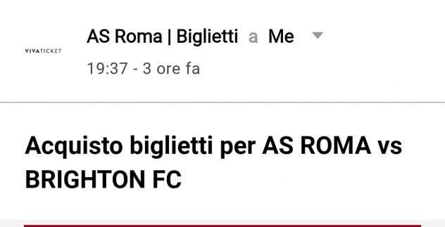 ROMA BRIGHTON EUROPA LEAGUE